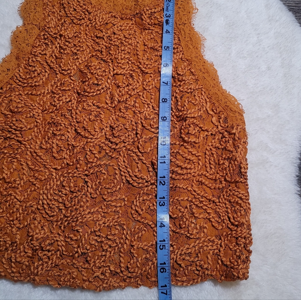 Zara Trafaluc Embroidered Lace Detail Sleeveless Top with Zipper Back - Picture 6 of 6